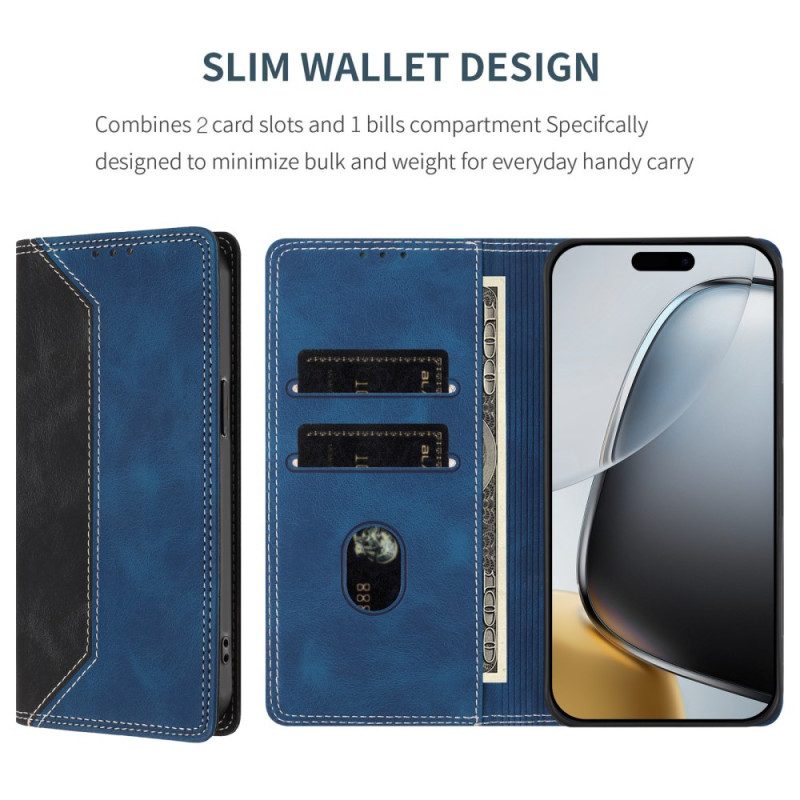 Folio-fodral För Google Pixel 10a Tvåfärgad Rfid-blockering