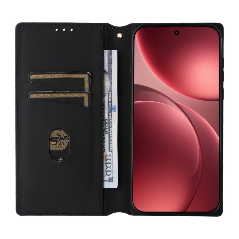 Folio-fodral För Oppo Find X9 Pro 5g Diamantmönster