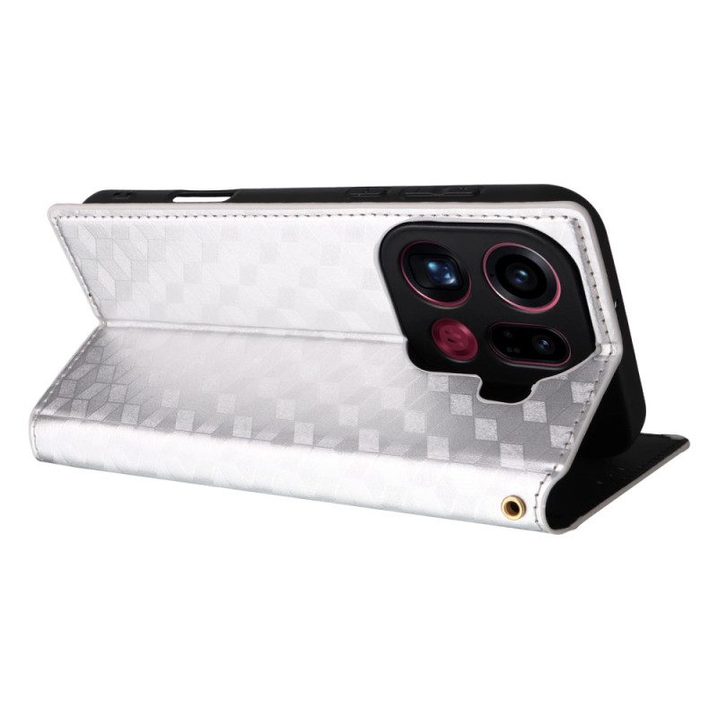 Folio-fodral För Oppo Find X9 Pro 5g Diamantmönster