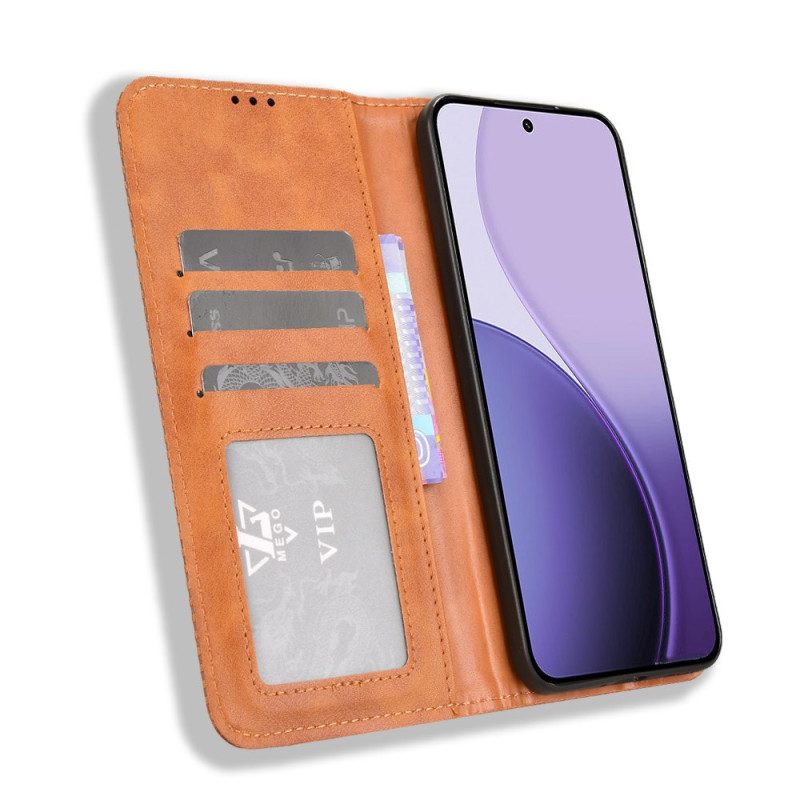 Folio-fodral För Oppo Reno 14 Pro 5g Vintagekant