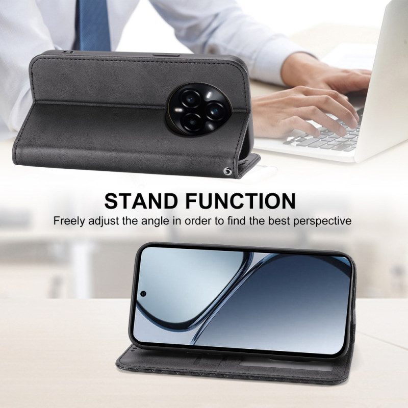 Folio-fodral För Realme 14 Pro Plus 5g Texturerad Med Rem