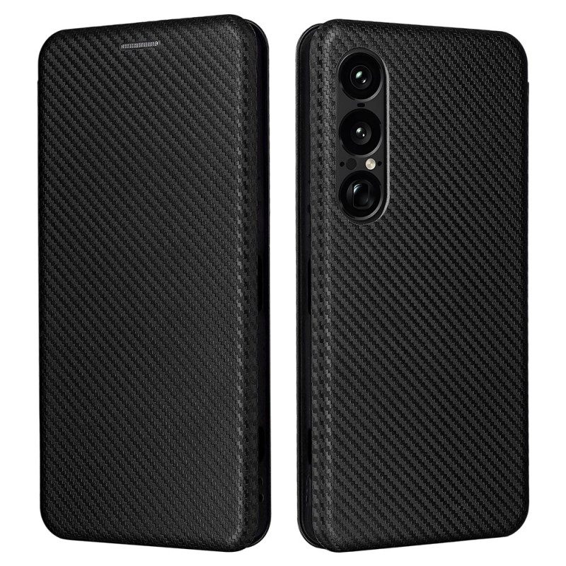 Folio-fodral För Sony Xperia 1 Vii Kolfiber