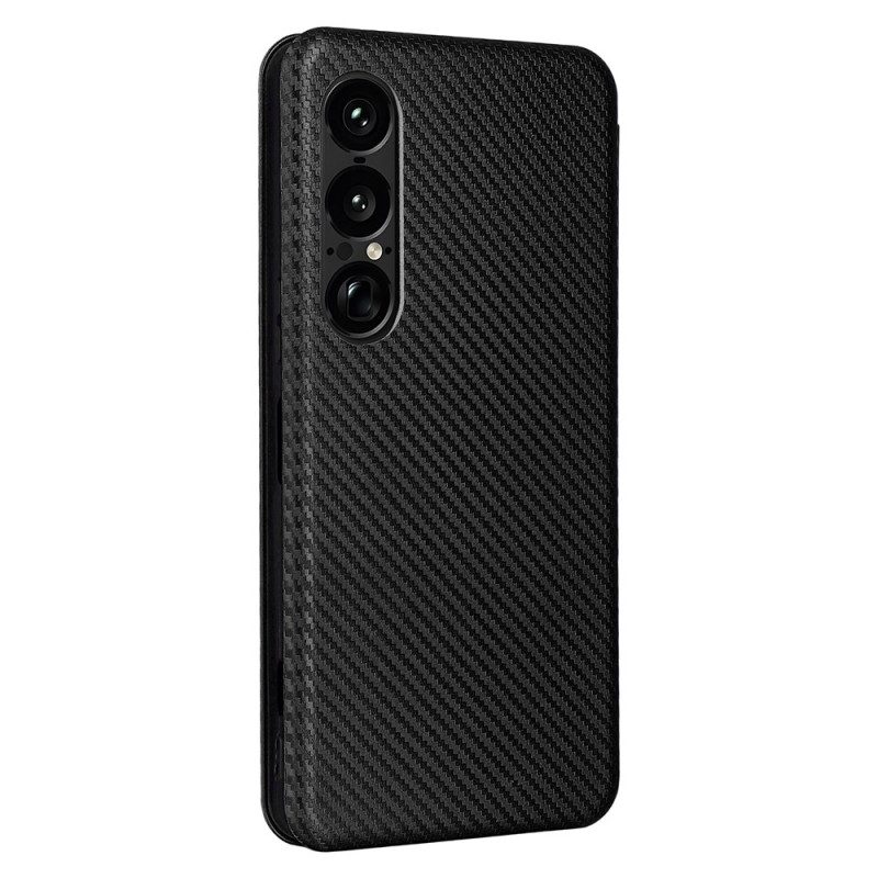 Folio-fodral För Sony Xperia 1 Vii Kolfiber