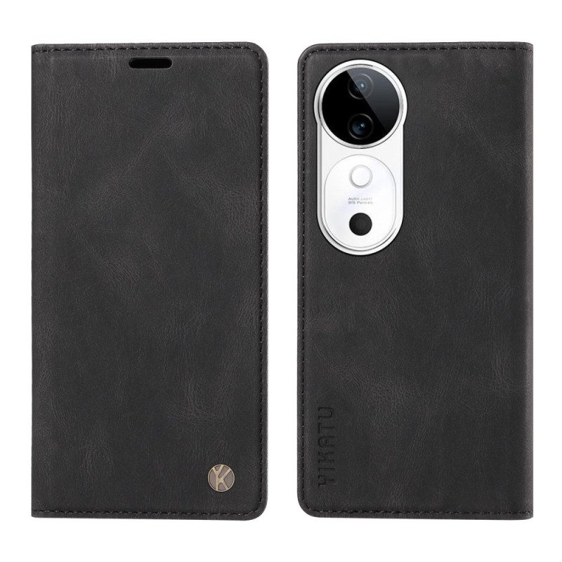 Folio-fodral För Vivo V40 5g Silkeslen Yikatu