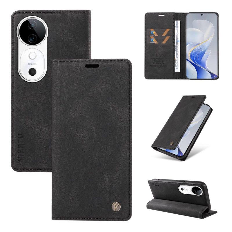 Folio-fodral För Vivo V40 5g Silkeslen Yikatu