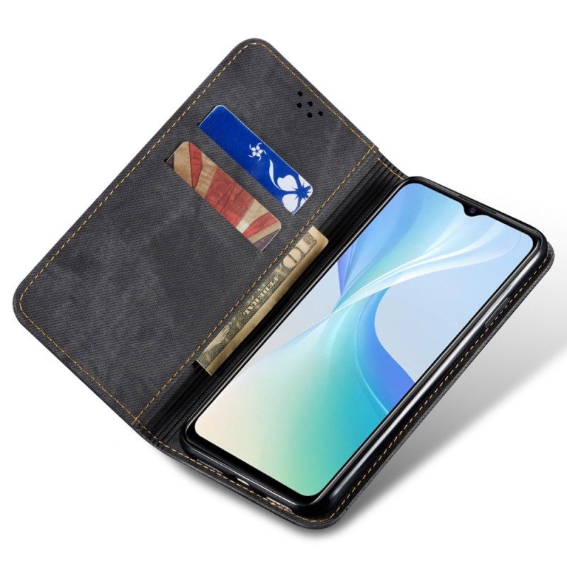 Folio-fodral För Vivo X100 Pro Denimstruktur