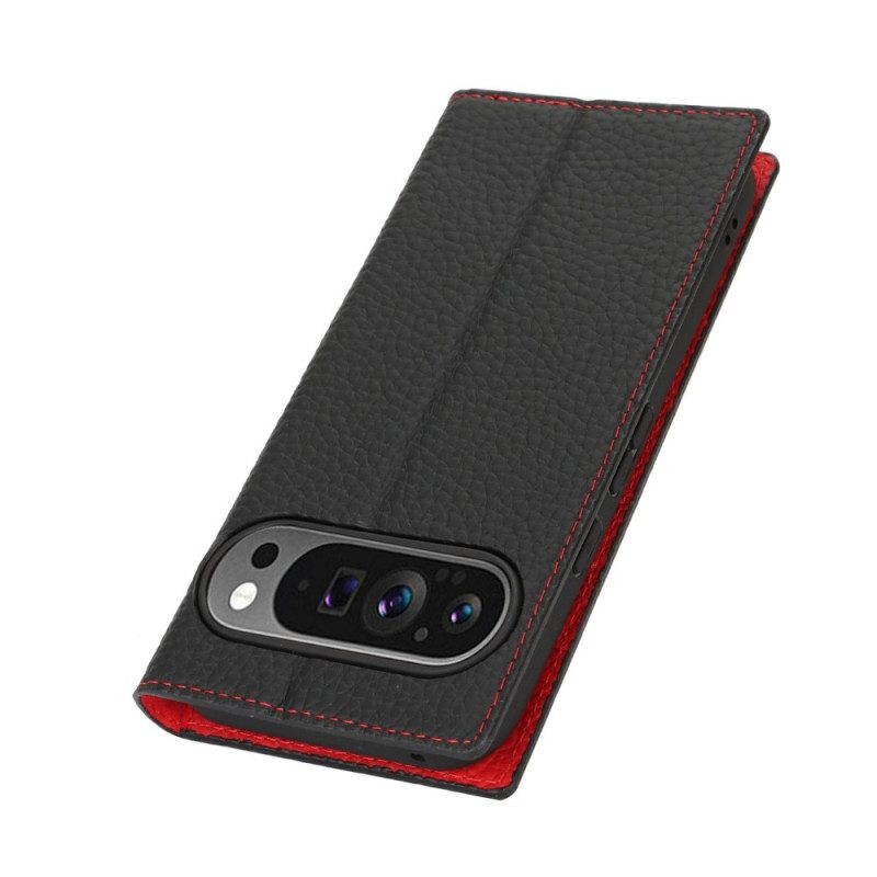 Folio-fodral Google Pixel 10 / 10 Pro Texturerad Läderrem