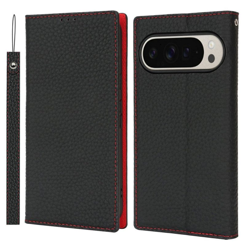 Folio-fodral Google Pixel 10 Pro Xl Läder Med Rem