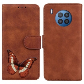 Folio-fodral Honor 50 Lite Skin-touch Butterfly