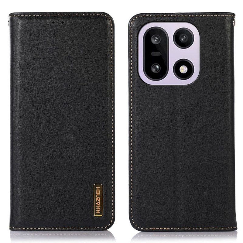 Folio-fodral Oneplus 15 Telefonfodral Khazneh-läder