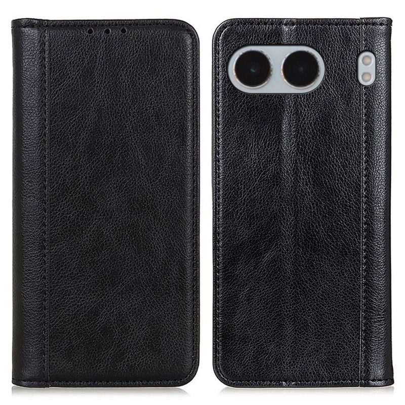 Folio-fodral Oneplus Nord 4 Litchitextur