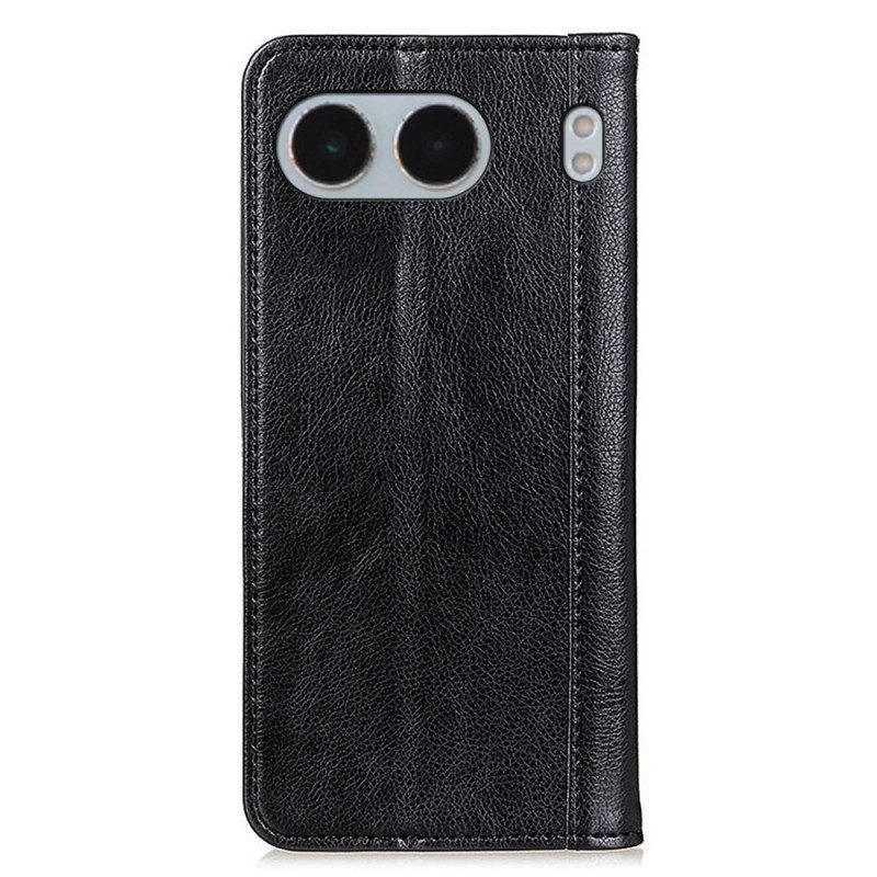 Folio-fodral Oneplus Nord 4 Litchitextur