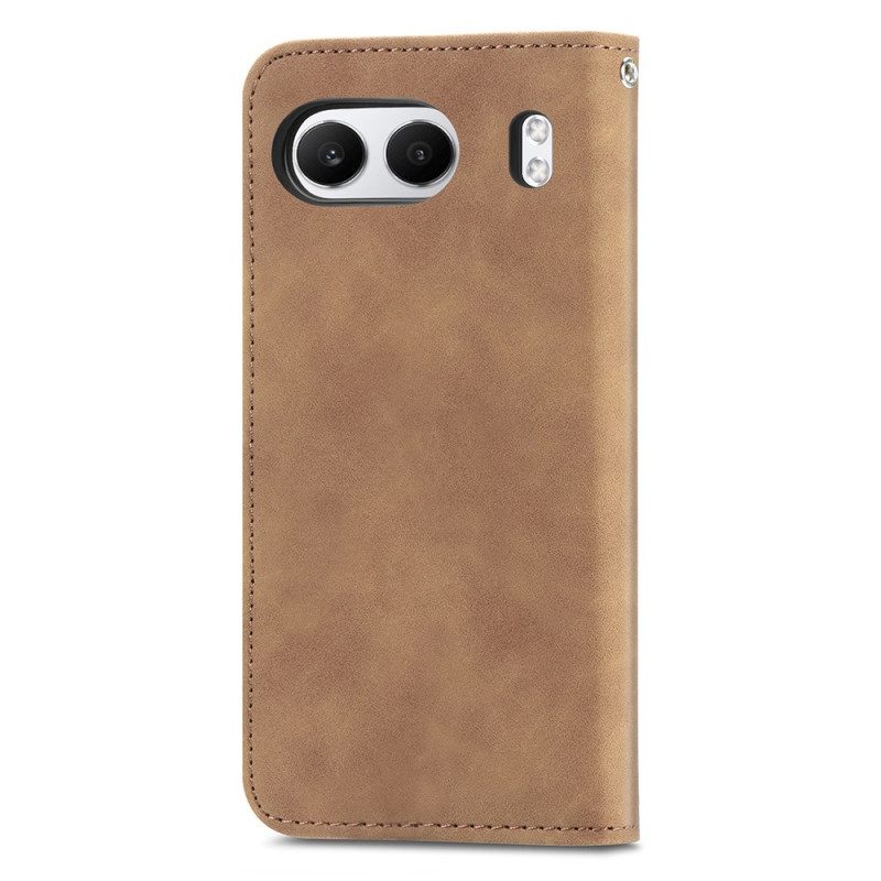 Folio-fodral Oneplus Nord 4 Mockaeffekt