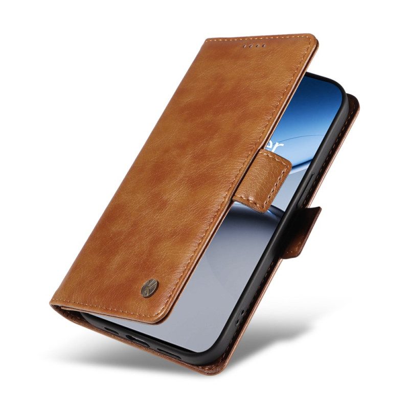 Folio-fodral Oneplus Nord 4 Telefonfodral Yikatu Litchikonstläder