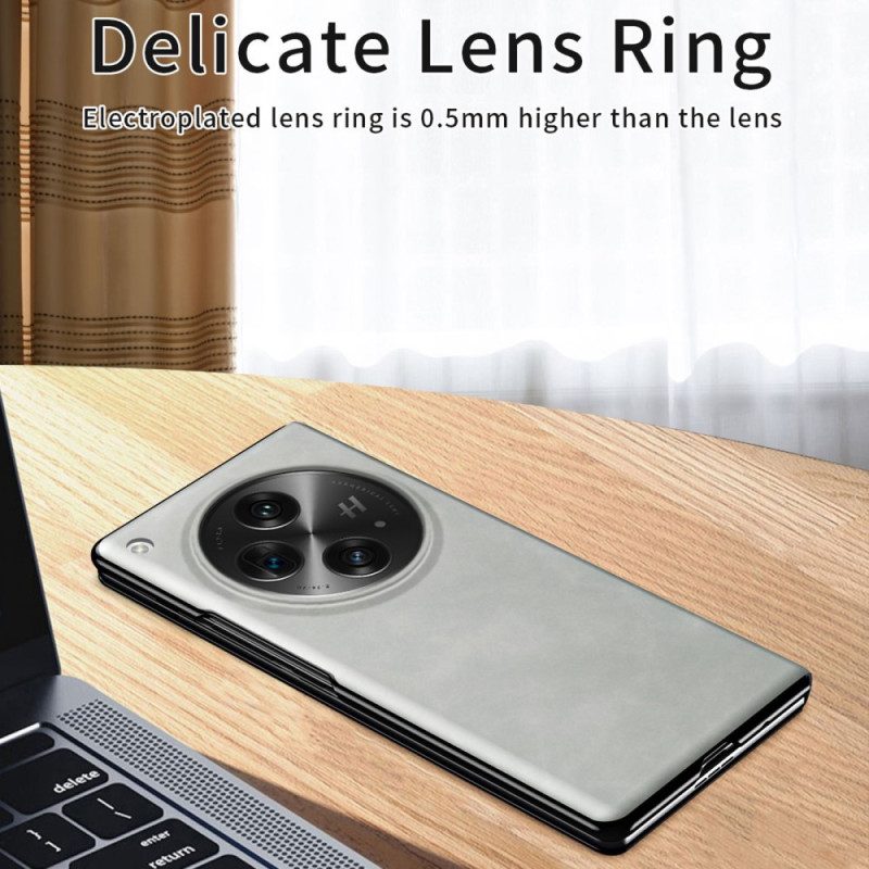 Folio-fodral Oppo Find N3 Telefonfodral Klassiskt Nappaläder