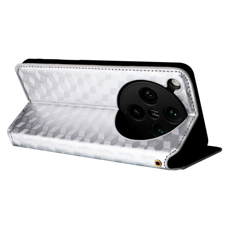 Folio-fodral Oppo Find X8 Pro Telefonfodral Diamantmönster 3d