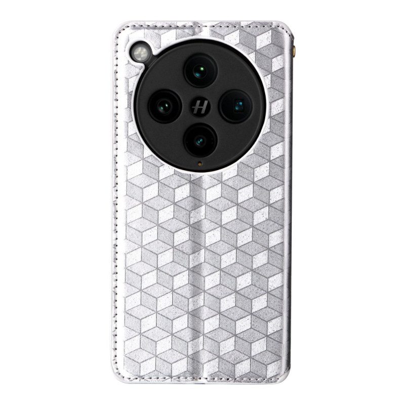 Folio-fodral Oppo Find X8 Pro Telefonfodral Diamantmönster 3d