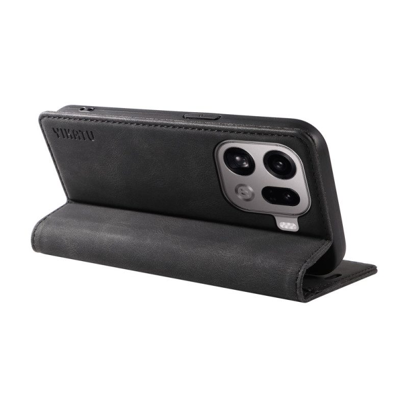 Folio-fodral Oppo Find X9 Pro 5g Telefonfodral Yikatu Mockaeffekt