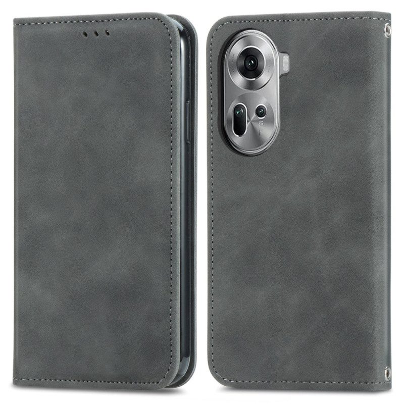 Folio-fodral Oppo Reno 11 5g Telefonfodral Mockaeffekt