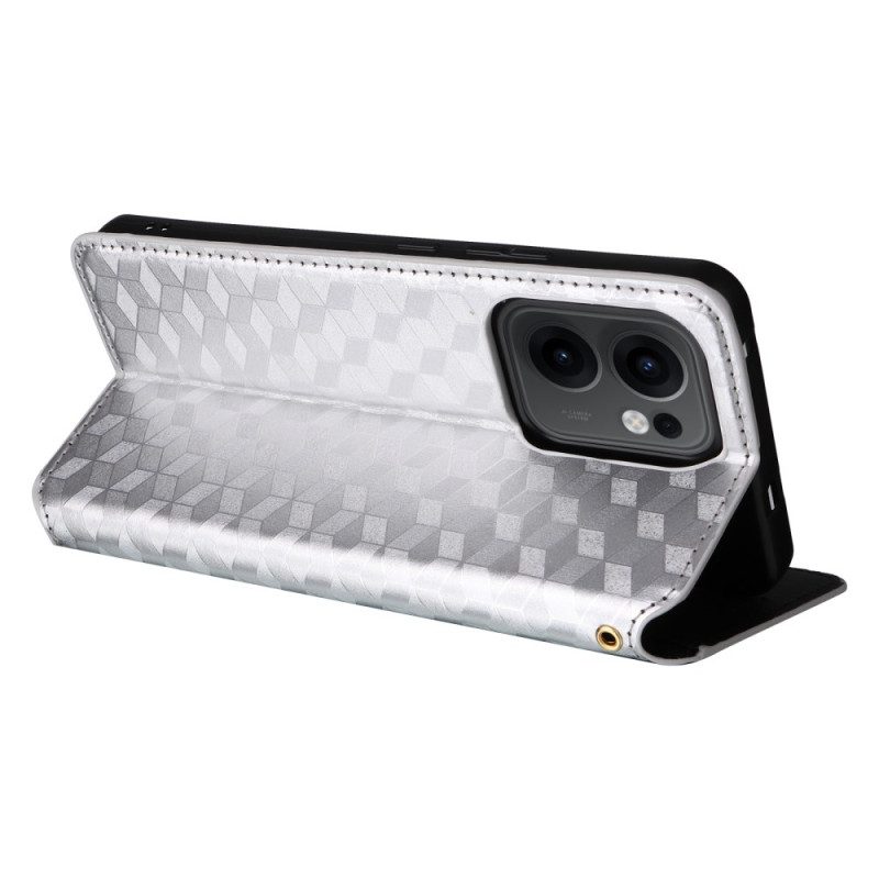 Folio-fodral Oppo Reno 13f 4g / 5g / 13 Fs 5g 3d-diamanter