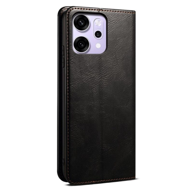 Folio-fodral Oppo Reno 14 Pro 5g Regnjacka I Konstläder