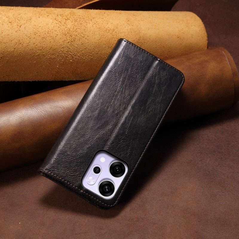 Folio-fodral Oppo Reno 14 Pro 5g Regnjacka I Konstläder