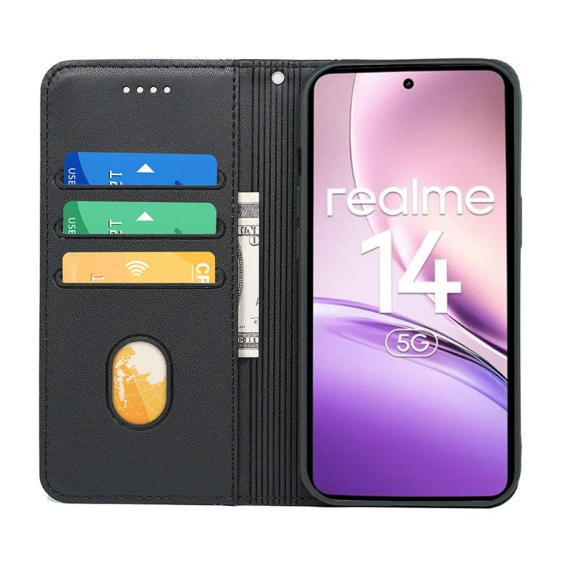 Folio-fodral Realme 14 5g Avtagbar Rem