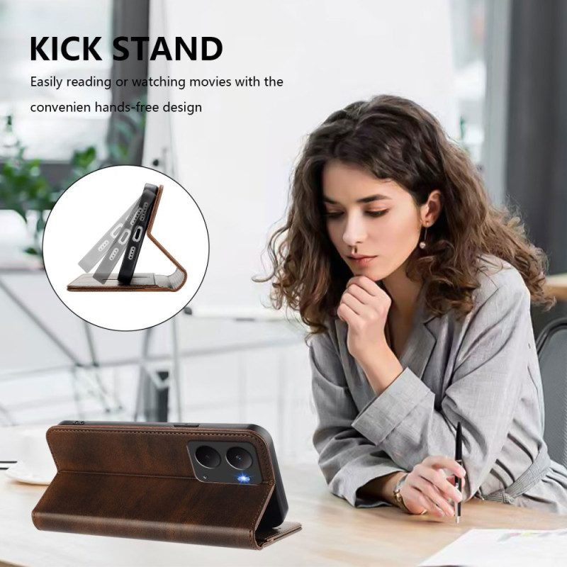 Folio-fodral Realme 14 5g Retro Rfid-skydd