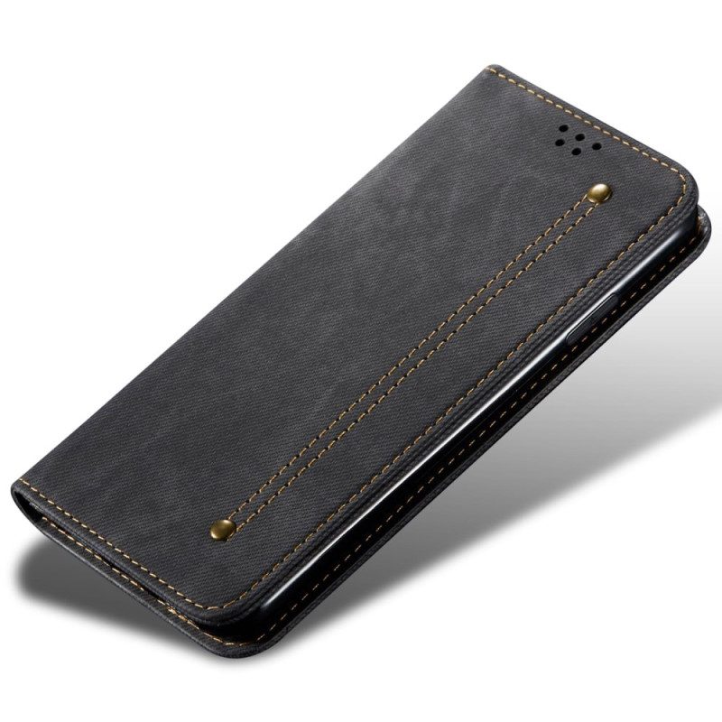 Folio-fodral Realme C55 Denimtyg