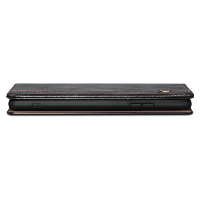 Folio-fodral Realme C55 Vaxat Konstläder