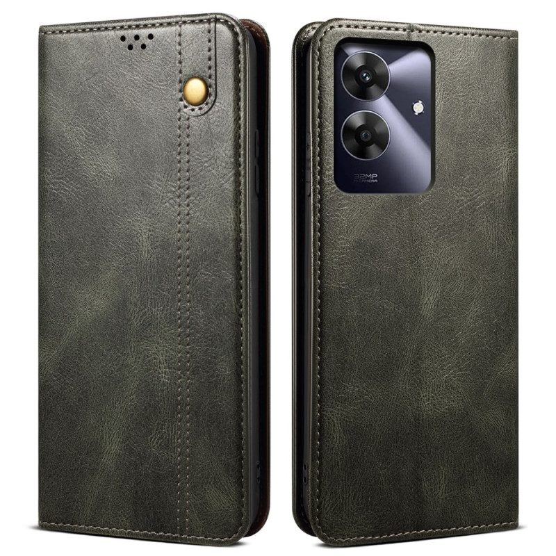 Folio-fodral Realme Note 60x Vaxat Konstläder