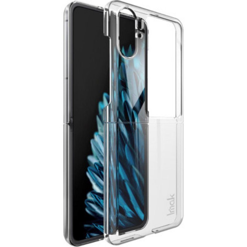 Folio-fodral Skal Oppo Find N2 Flip Läderfodral Transparent Imak