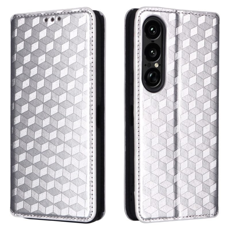 Folio-fodral Sony Xperia 1 Vii Telefonfodral 3d-diamanter
