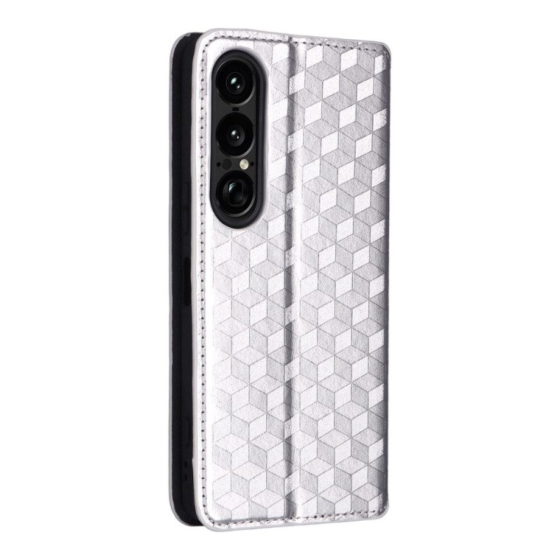 Folio-fodral Sony Xperia 1 Vii Telefonfodral 3d-diamanter