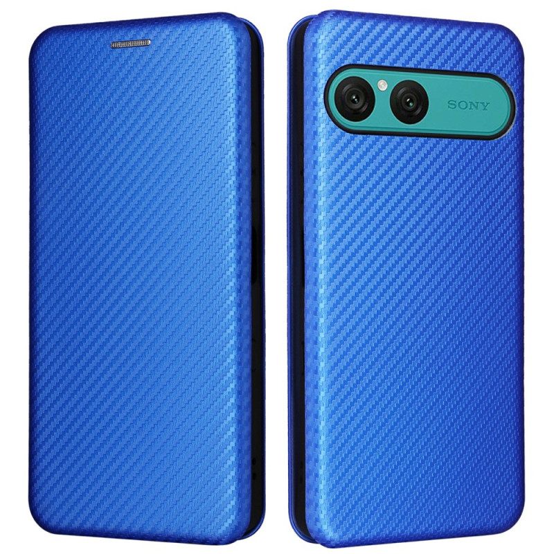 Folio-fodral Sony Xperia 10 Vii Telefonfodral Kolfiber