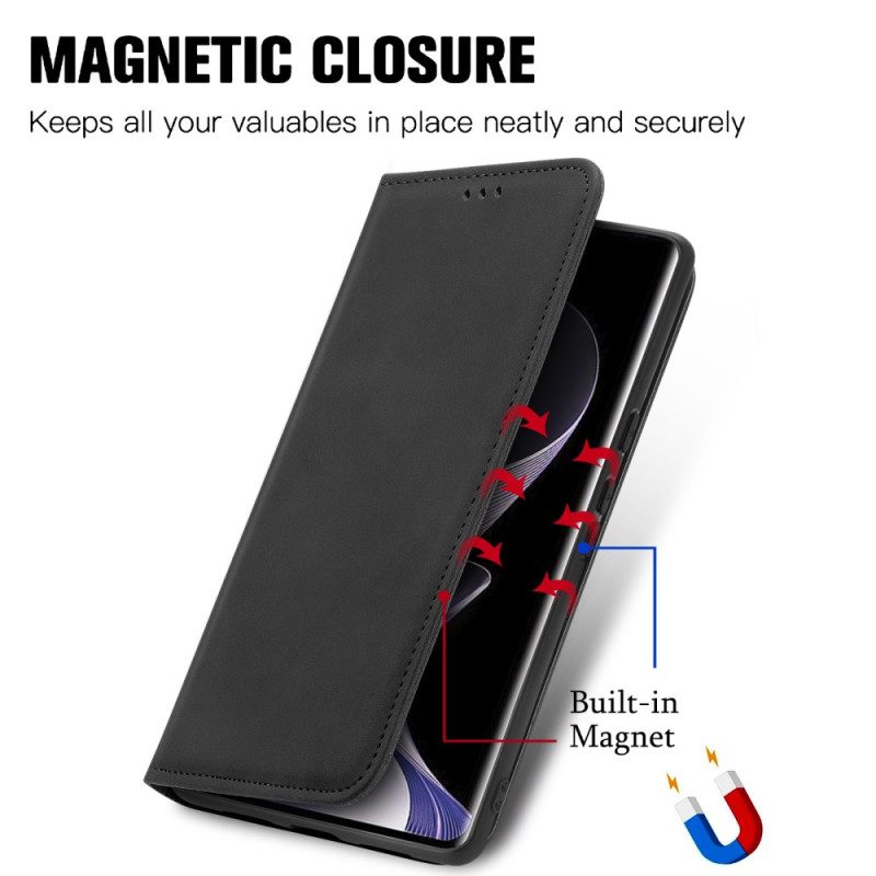 Folio-fodral Vivo V40 5g Mockaeffekt