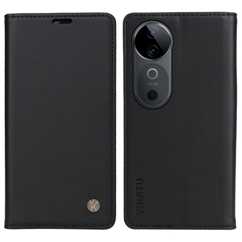 Folio-fodral Vivo V40 5g Telefonfodral Yikatu
