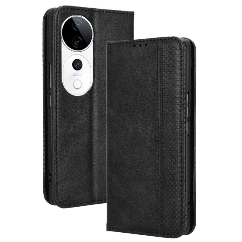 Folio-fodral Vivo V40 5g Vintagekant