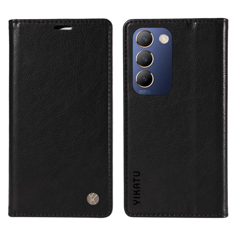 Folio-fodral Vivo V40 Se 5g Telefonfodral Vintagestil Yikatu