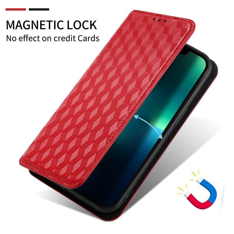 Folio-fodral Vivo V50 5g Med Tryckt Diamantmönster
