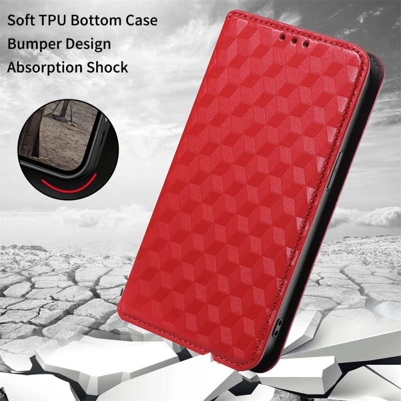Folio-fodral Vivo V50 5g Med Tryckt Diamantmönster