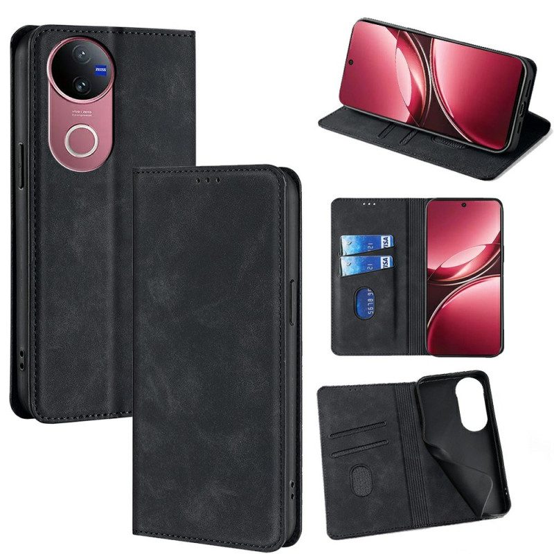 Folio-fodral Vivo V50 5g Mockaeffekt