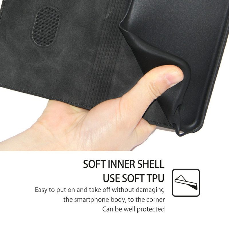 Folio-fodral Vivo V50 5g Mockaeffekt