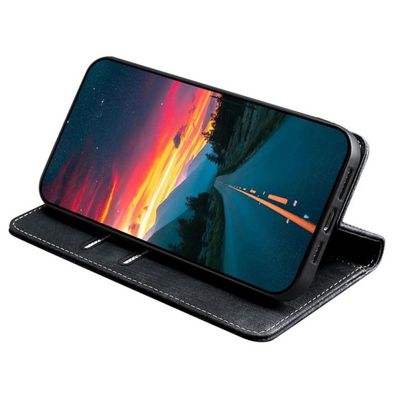 Folio-fodral Vivo V50 5g Vintage Mockaeffekt