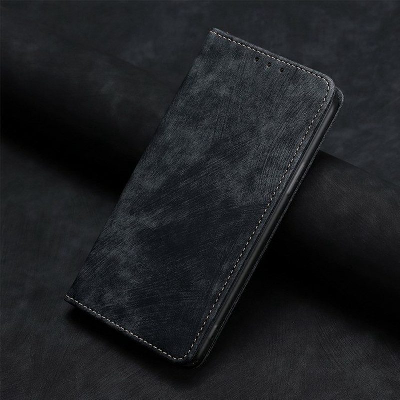 Folio-fodral Vivo V50 5g Vintage Mockaeffekt