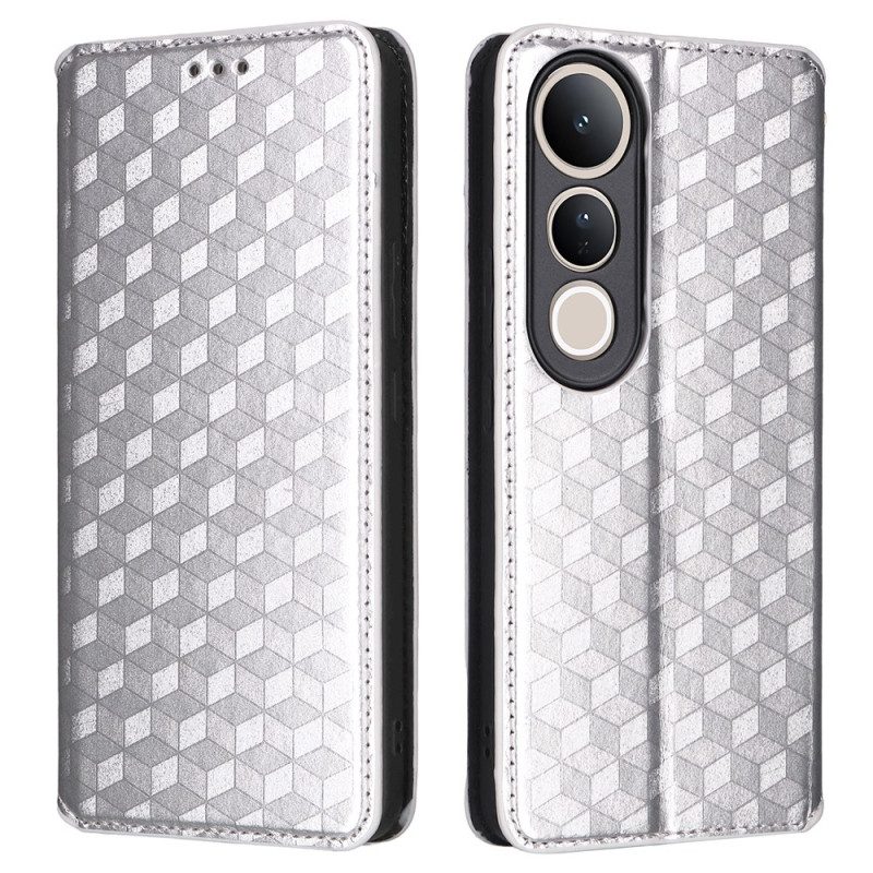Folio-fodral Vivo V50 Lite 5g Diamantmönster