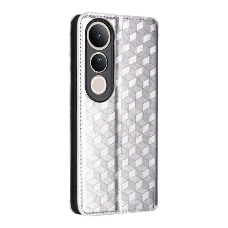 Folio-fodral Vivo V50 Lite 5g Diamantmönster
