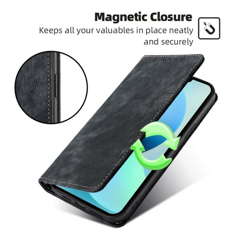Folio-fodral Vivo V50 Lite 5g Rfid-blockerande Mockaeffekt