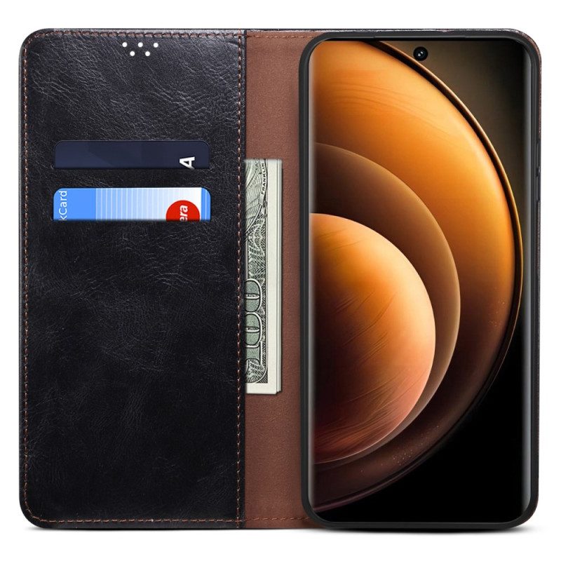 Folio-fodral Vivo X100 Pro Vaxat Konstläder