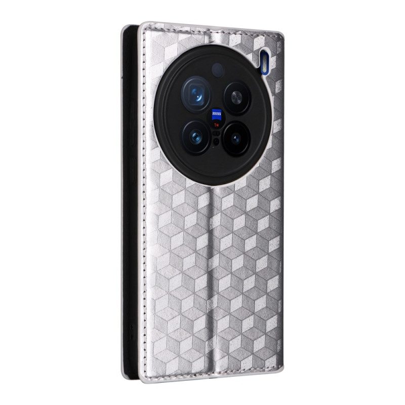 Folio-fodral Vivo X200 Pro Telefonfodral Diamantmönster